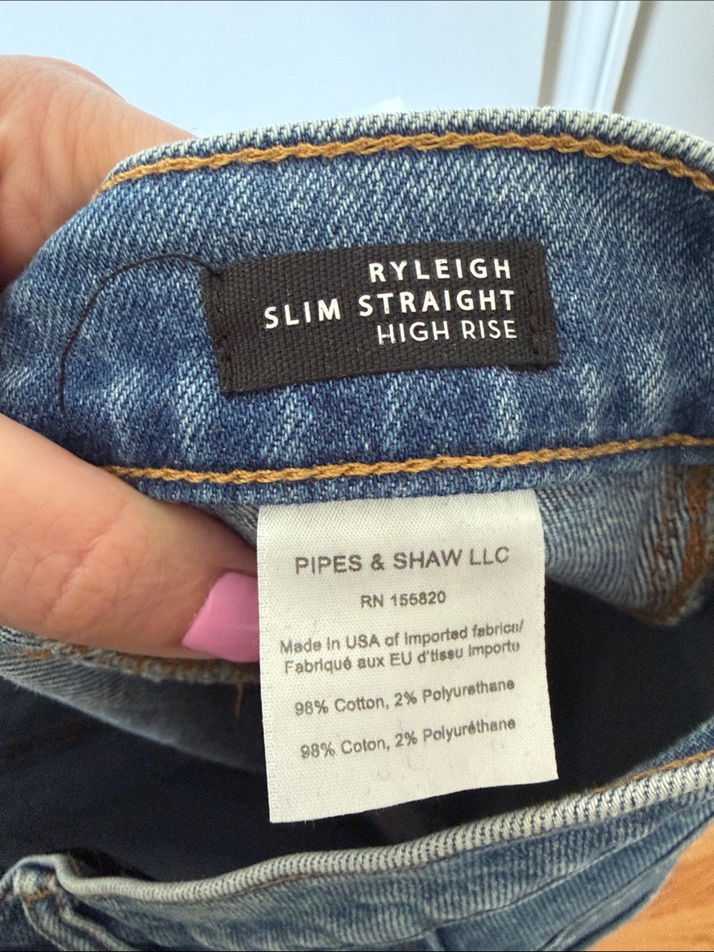 Veronica Beard Ryleigh High-Rise Slim Straight Jeans Size 28/6 Button Fly - Picture 8 of 10